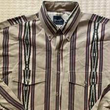 Vintage Wrangler Button Up Shirt Men  s Medium Long Sleeve Aztec Southwestern