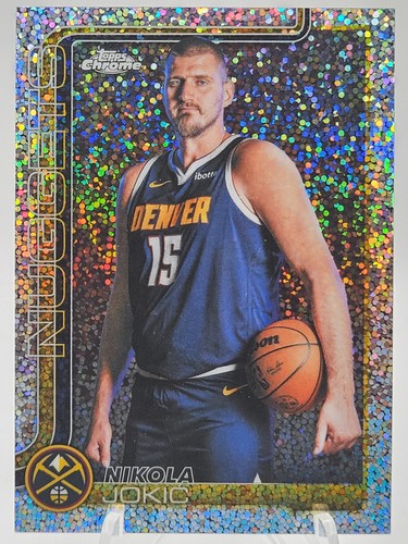 Nikola Jokic 2025-26 Topps Chrome Update Refractor Sparkle Variation SSP #12