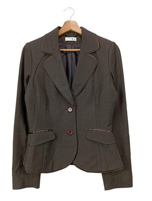 COMMA Klassischer Blazer Damen Blazer Gr. DE 36 dunkelbraun Business-Look
