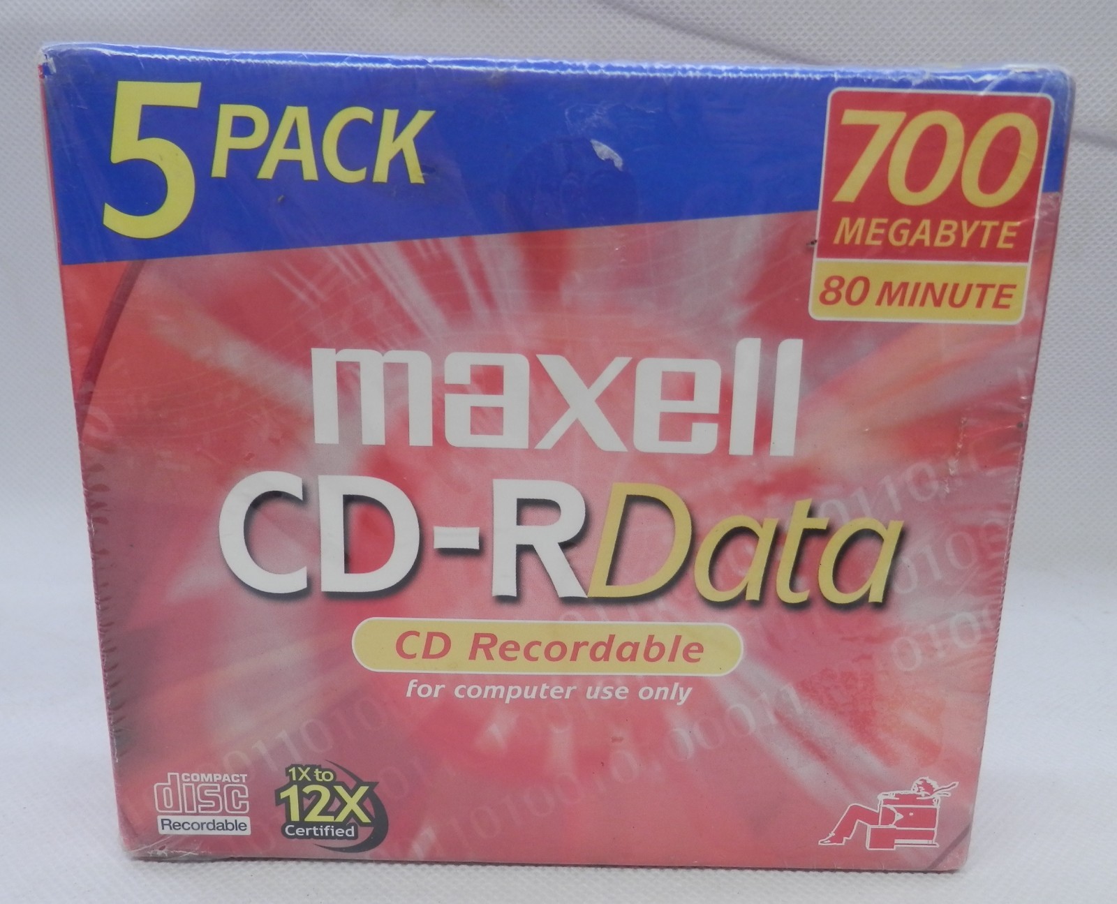 Vintage Maxell CD-R DATA CD Recordable Discs for HOME COMPUTER Use 700MB