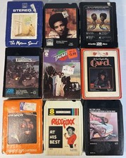 Lot of 9 Vintage 8-Track Tapes Soul Funk Disco   Smokey Robinson, Tavares