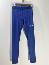 Nike Pro Elite Team Running Long Tights Made in USA Blue AO8491-000 Men's Size S