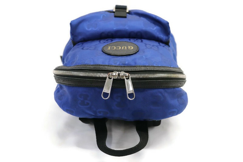 GUCCI Off The Grid Medium Backpack - Blue GG Monogram Nylon 