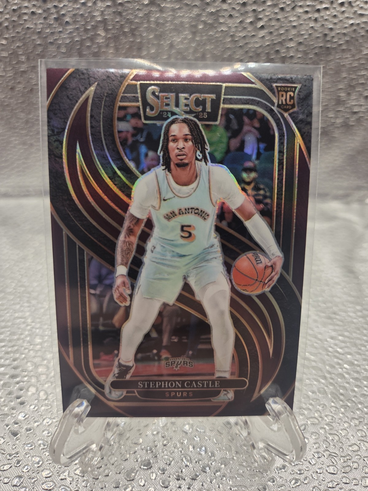 2024-25 Panini Select - Premier Level Stephon Castle #175 Maroon Prizm /175 (RC)