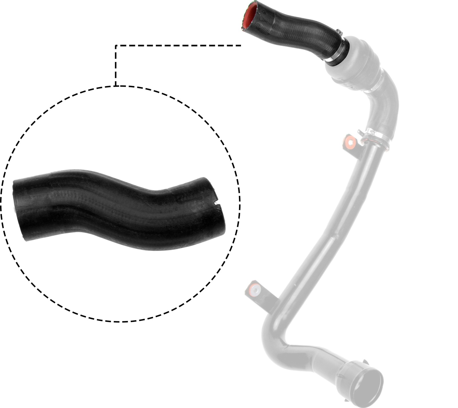 GATES-OE 09-1472 Charge Air Hose for CITROËN,OPEL,PEUGEOT,VAUXHALL