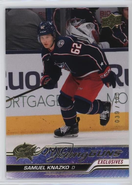 2023 Upper Deck Series 2 Young Guns Exclusives /100 Samuel Knazko #483 Rookie RC