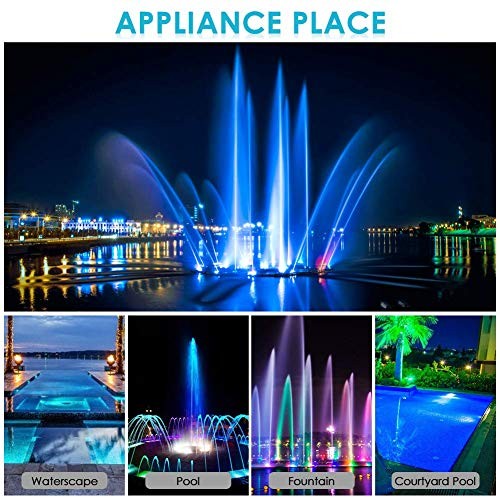 Eecoo Luci Led Subacquee Ip68 Faretto Sommergibile Cambia Colore - Foto 6 di 7