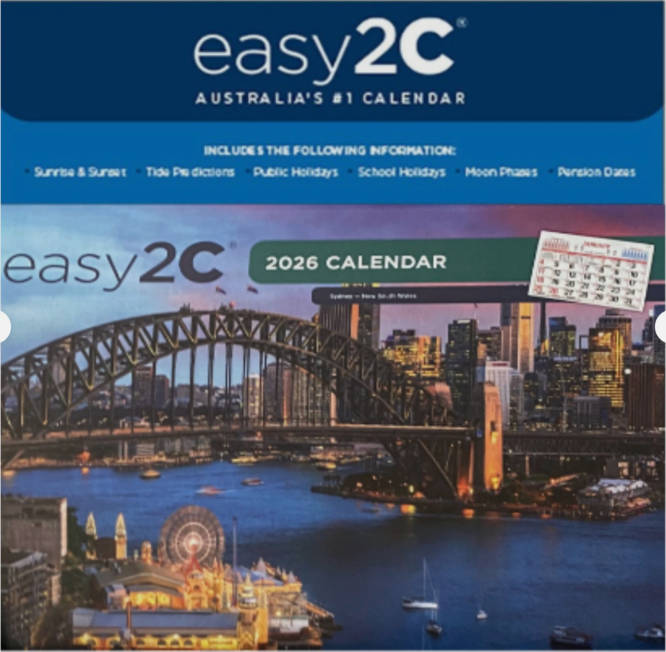 2026 Allen's ESE-2C Easy to See MAGNETIC Wall Calendar Easy2C 210x225mm ...