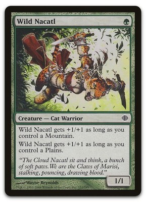 Wild Nacatl #152 (NM) Shards of Alara ALA Magic MTG