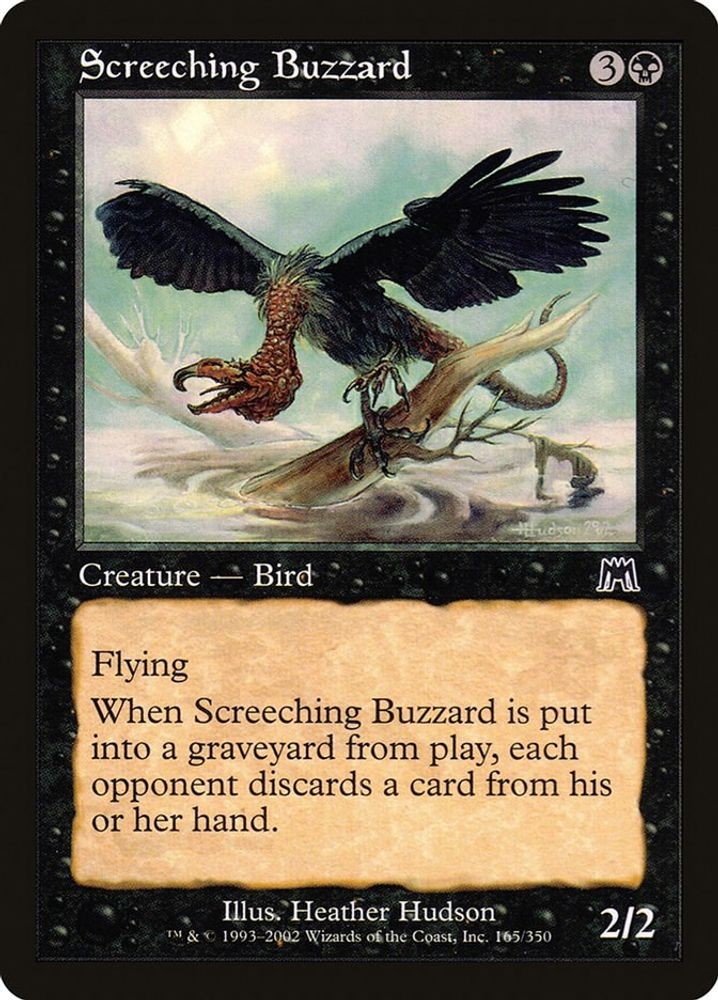 2002 Magic: The Gathering: Onslaught - Screeching Buzzard (#165, C, Near Mint)