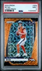 2024 Panini Prizm Football Bo Nix Orange Lazer Prizm (RC) #309 PSA 9