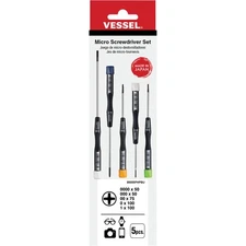 Micro Screwdrivers Set (PH 5pcs) 99005PHPBU VESSEL 99005PHPBU 840921129479