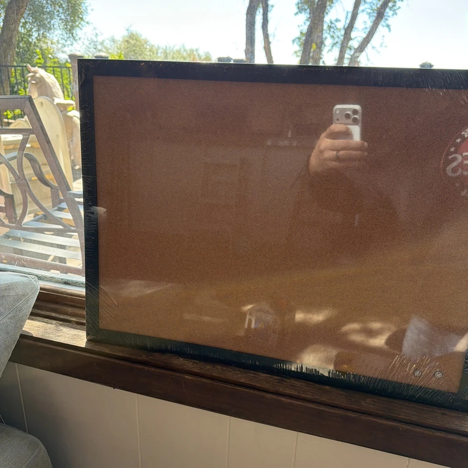 U Brands Cork Bulletin Board, 17" x 23", Self-Healing Cork, Black MDF Frame New - Image 4 of 4