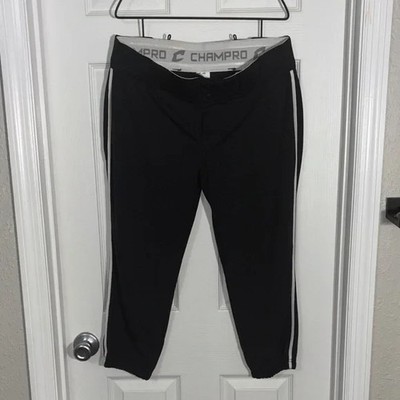 Champro Women's Black Knicker Style Softball  Pants NWOT Size XL