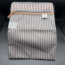 Parker Baby Cloth Diaper Wipes Wet Dry Bag - Waterproof Reusable Stripe Bag