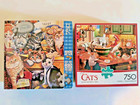 Lot Of 2 Mischief Cats 750 Pc Puzzles ( Kitten Kitchen Capers ) — photo 1