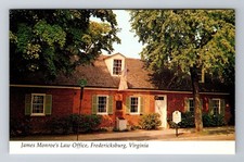 Fredericksburg VA- Virginia, James Monroe's Law Office, Vintage Postcard