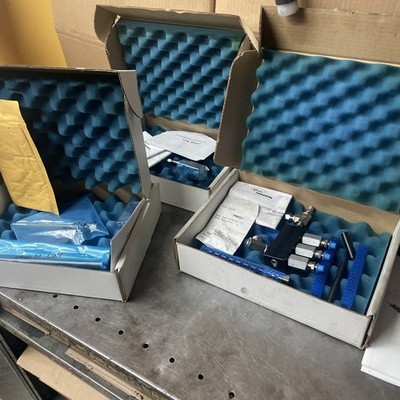3 Boxes Of Federal Mahr Dimensionair Air Gage Components