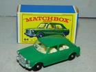 Matchbox Lesney 64 MG 1100 saloon green with black plastic wheels