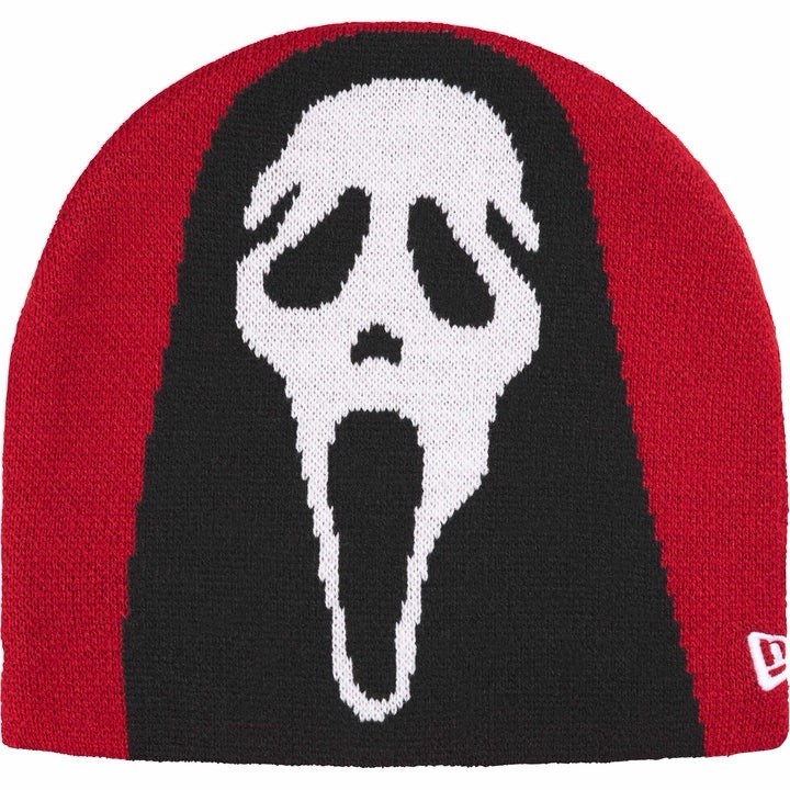 Supreme SS26 New Era Ghostface Beanie Red Knit One Size Scream NEW