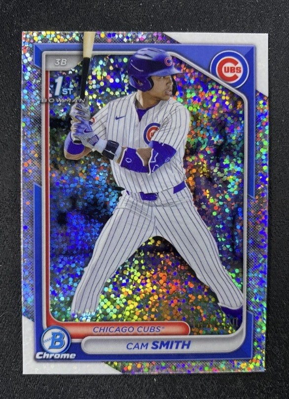Cam Smith 2024 Bowman 1st Chrome Draft #BDC-67 Sparkle Refractor 1st /200 Astros