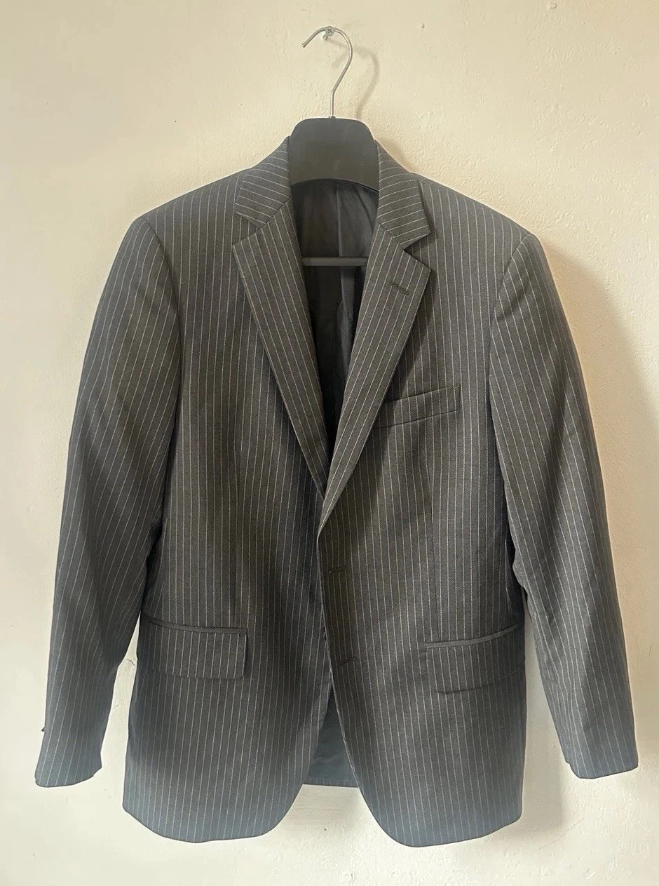 Brooks Brothers 1818 Fitzgerald Pinstripe Blazer Mens 38S Grey Made in Italy
Opens in a new window o