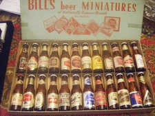 BILL'S BEER MINIATURES COMPLETE HQ SET (24) PABST FALSTAFF  BLATZ and many other