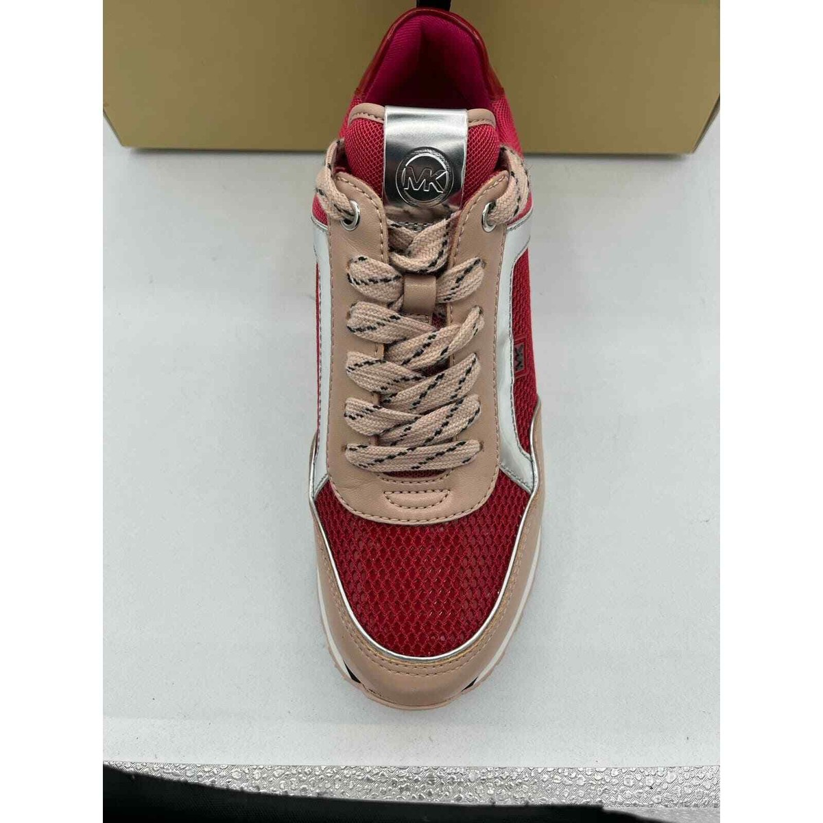 New Michael Kors Maddy Trainer Chili Multi Women’s