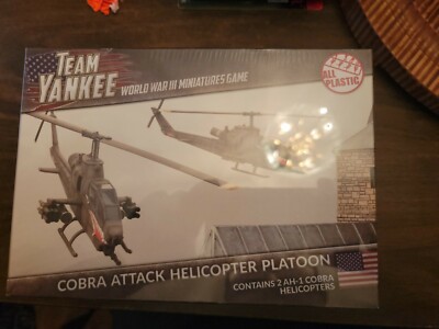 Team Yankee TUBX05 Cobra Attack Helicopter Platoon (2 Helos) Plastic Miniatures