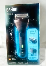 Braun Series 3 Electric Precision Razor 3 Flexible Blades Wet/Dry~NEW SEALED BOX
