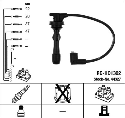 44327 NGK Ignition Cable Kit for HYUNDAI,KIA