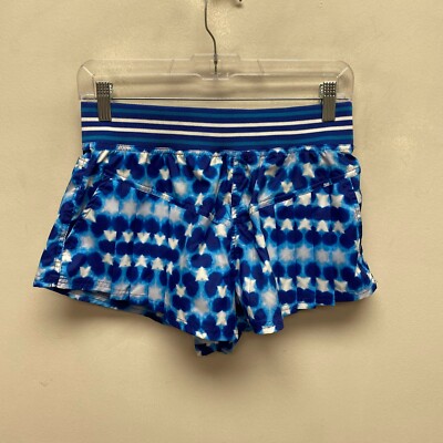 Free People Womens Blue Combo Wide Waistband Lined Active Tennis Short XS New