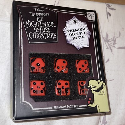 Disney The Nightmare Before Christmas Tim Burton Premium Dice Set New!