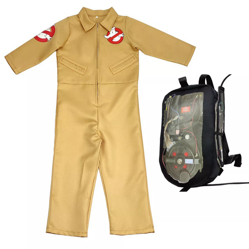 Kids Adults Ghostbuster Cosplay Halloween Costume Jumpsuit Backpack Full Set Boy - Picture 7 of 24