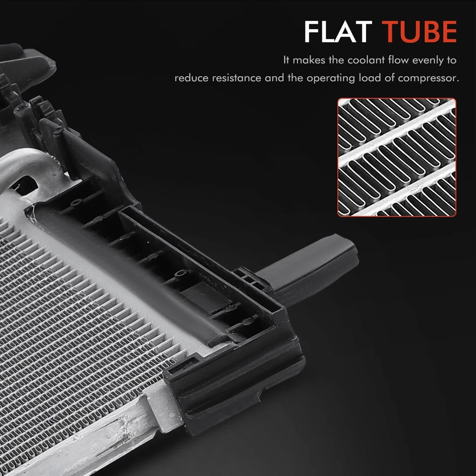 Condensador de CA con secador con soporte para Mercedes-Benz W204 C250 W212 E250 E350 X204 Foto 3 de 4