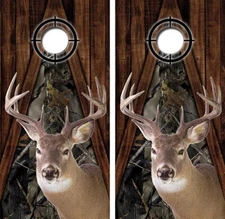 Deer Hunting Cornhole Board Decal Wraps w/FREE LAMINATION #3289