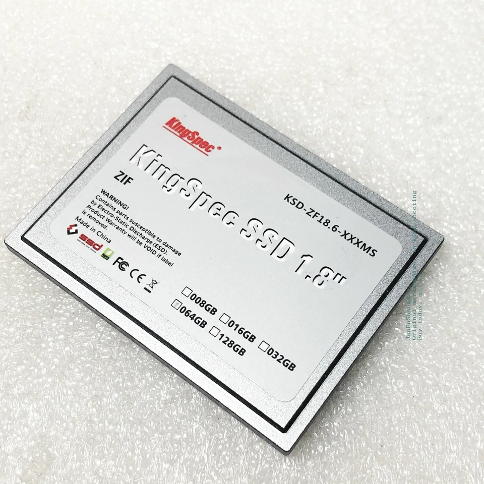 KingSPec 64GB (1.8''64GB SSD-ZIF) KSD-ZF18.6-XXXMS 1.8" CE hard drive - Image 2 of 3