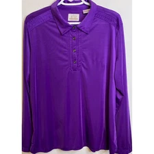 EP Pro Tour Tech Golf Pullover Shirt Womens PURPLE Long Sleeve Plus Size XXL