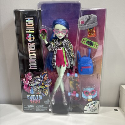 #ad Monster High Ghoulia Yelps Fashion Doll amp; Pet Sir Hoots A Lot Skateboard G3 NEW $42.12