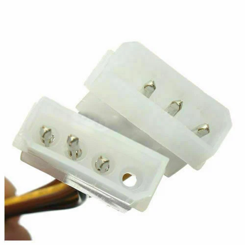 4 Pin Dual Molex IDE to 6 Pin PCI-E Express GPU Power Cable Video Graphics Card - Image 2 of 4