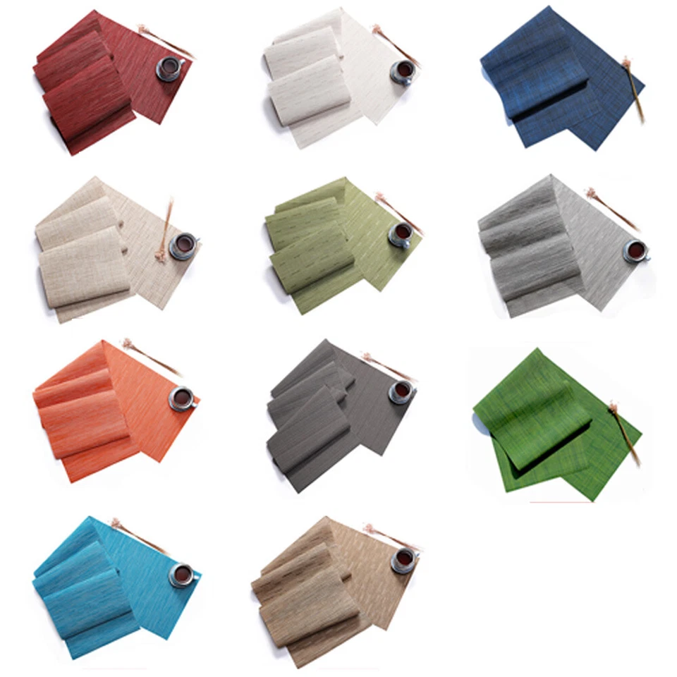 Placemat Table Runner Tablecloth Table Decoration Heat Insulation Tableware Mats - Image 3 of 4