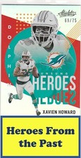 2021 Panini Absolute Unsung Heroes Spectrum Red #UH9 Xavien Howard #/75 060-C