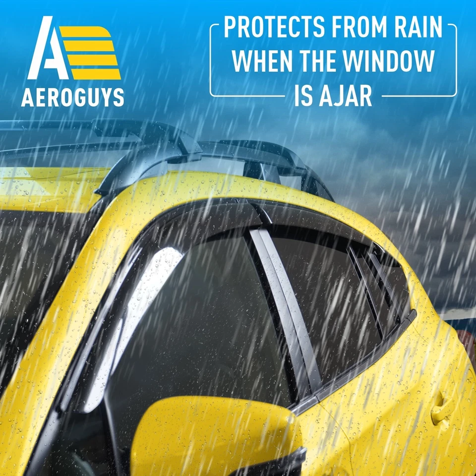 Protectores de lluvia viseras de ventilación para Subaru Impreza Hatchback 2017-2023 Foto 3 de 4