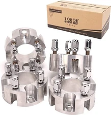 10L0L 2 inch Golf Cart Wheel Spacers for Yamaha EZGO Club Car, 4 Pack, Silver