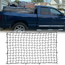 Latex Rear Trunk Bed Heavy Duty Bungee Cord Cargo Net For Dodge Ram 1500 2500 