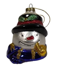 thomas pacconi classics Snowman Head Christmas Ornament no tag Holiday decor
