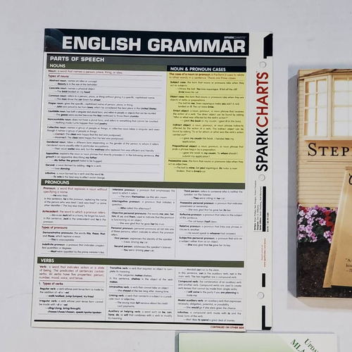 Lot of 3 Writing Guide Books Composition Stephen King Grammar Chart MLA Easy Way - Picture 4 of 11