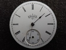 VINTAGE 6 SIZE ELGIN H.C. POCKET WATCH MOVEMENT GRADE 117 - RUNNING