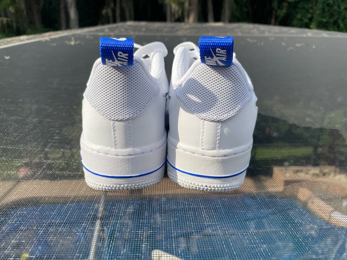 New Air Force 1 '07 LV8 GS 'White Racer Blue Size 6.5