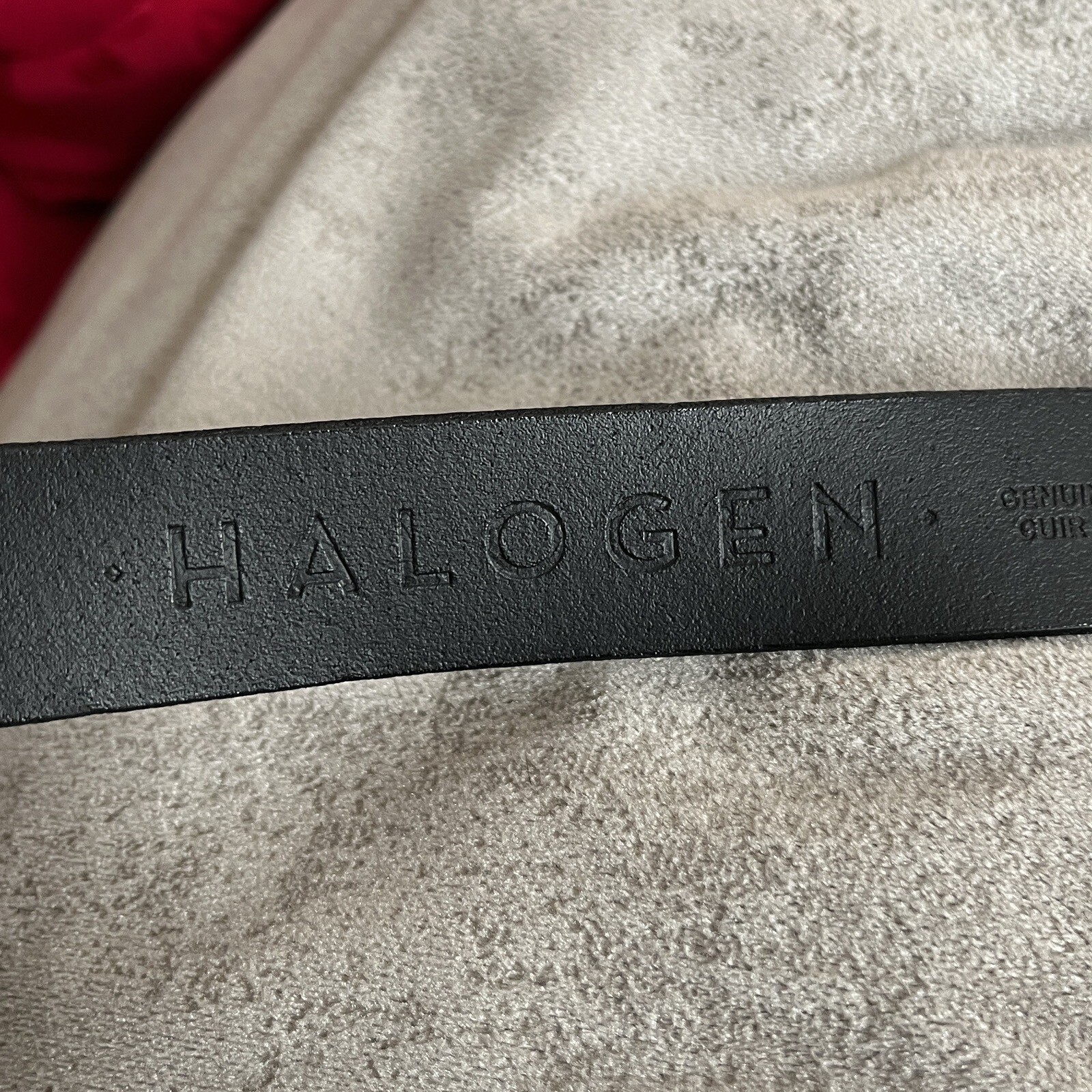 Halogen Black Leather Interlocking Buckle Belt Go… - image 6